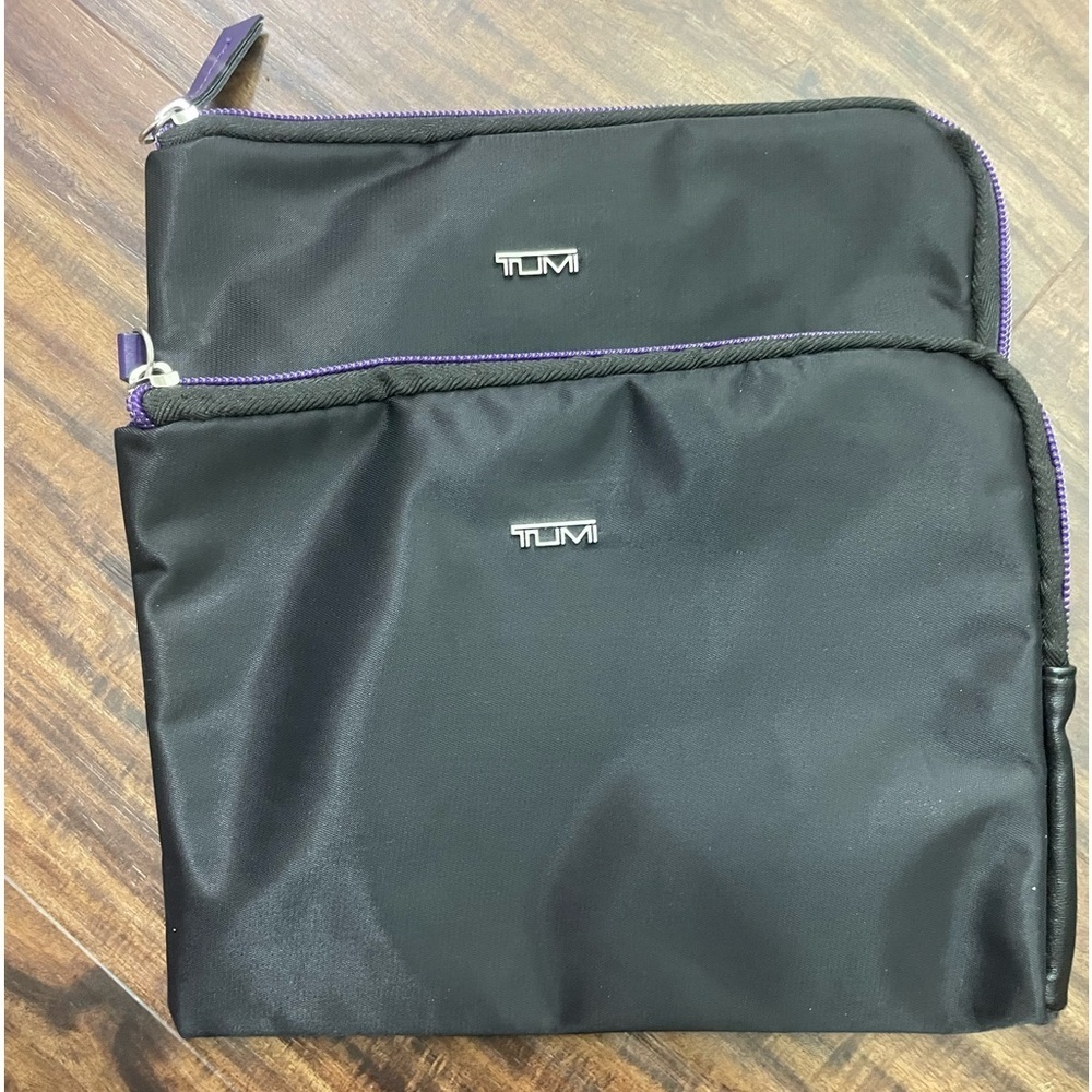 TUMI for Delta Canvas Zip Travel Bag 8x6